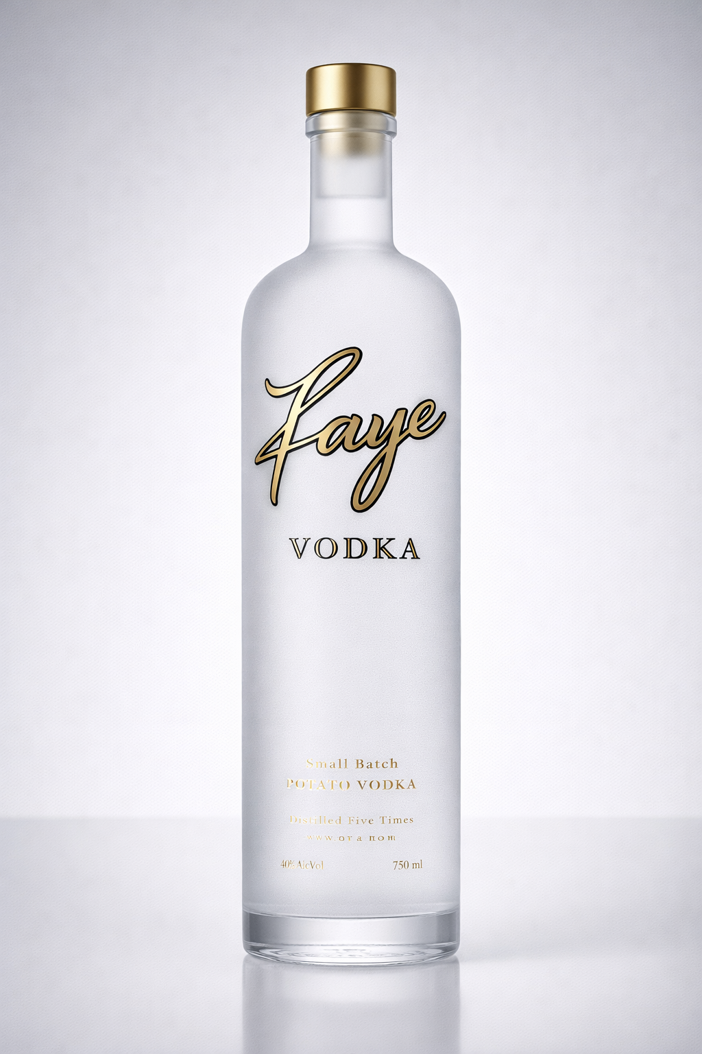 Faye Vodka frosted bottle concept